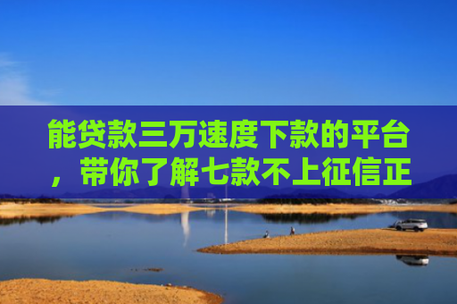 能贷款三万速度下款的平台，带你了解七款不上征信正常下款的网贷