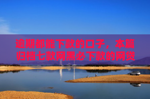 逾期都能下款的口子，本篇归档七款网黑必下款的网贷口子