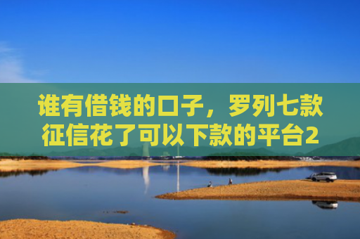 谁有借钱的口子，罗列七款征信花了可以下款的平台2025