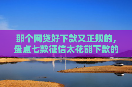 那个网贷好下款又正规的，盘点七款征信太花能下款的网贷