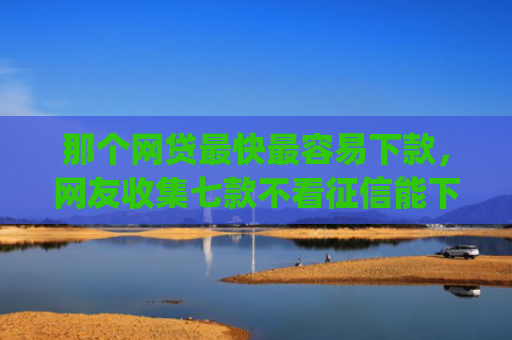那个网贷最快最容易下款，网友收集七款不看征信能下款的网贷app