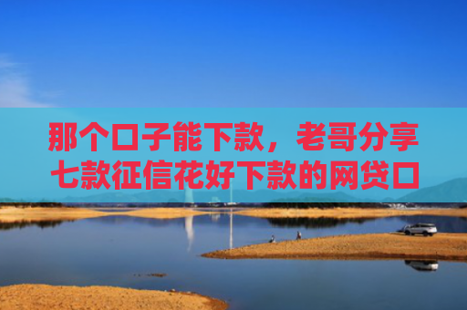 那个口子能下款，老哥分享七款征信花好下款的网贷口子