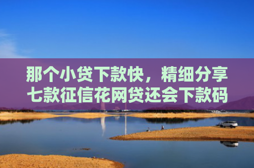 那个小贷下款快，精细分享七款征信花网贷还会下款码