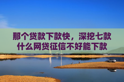 那个贷款下款快，深挖七款什么网贷征信不好能下款